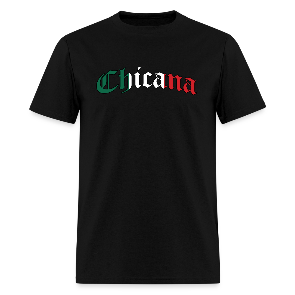 Chicana Mexican Flag Men's T-Shirt - black