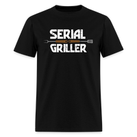 Load image into Gallery viewer, Serial Griller Distressed Unisex Classic T-Shirt - black
