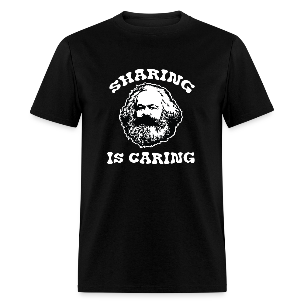 Sharing Is Caring Karl Marx Unisex Classic T-Shirt - black