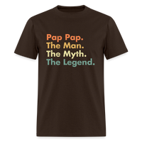 Load image into Gallery viewer, Pap Pap The Man The Myth The Legend Unisex Classic T-Shirt - brown
