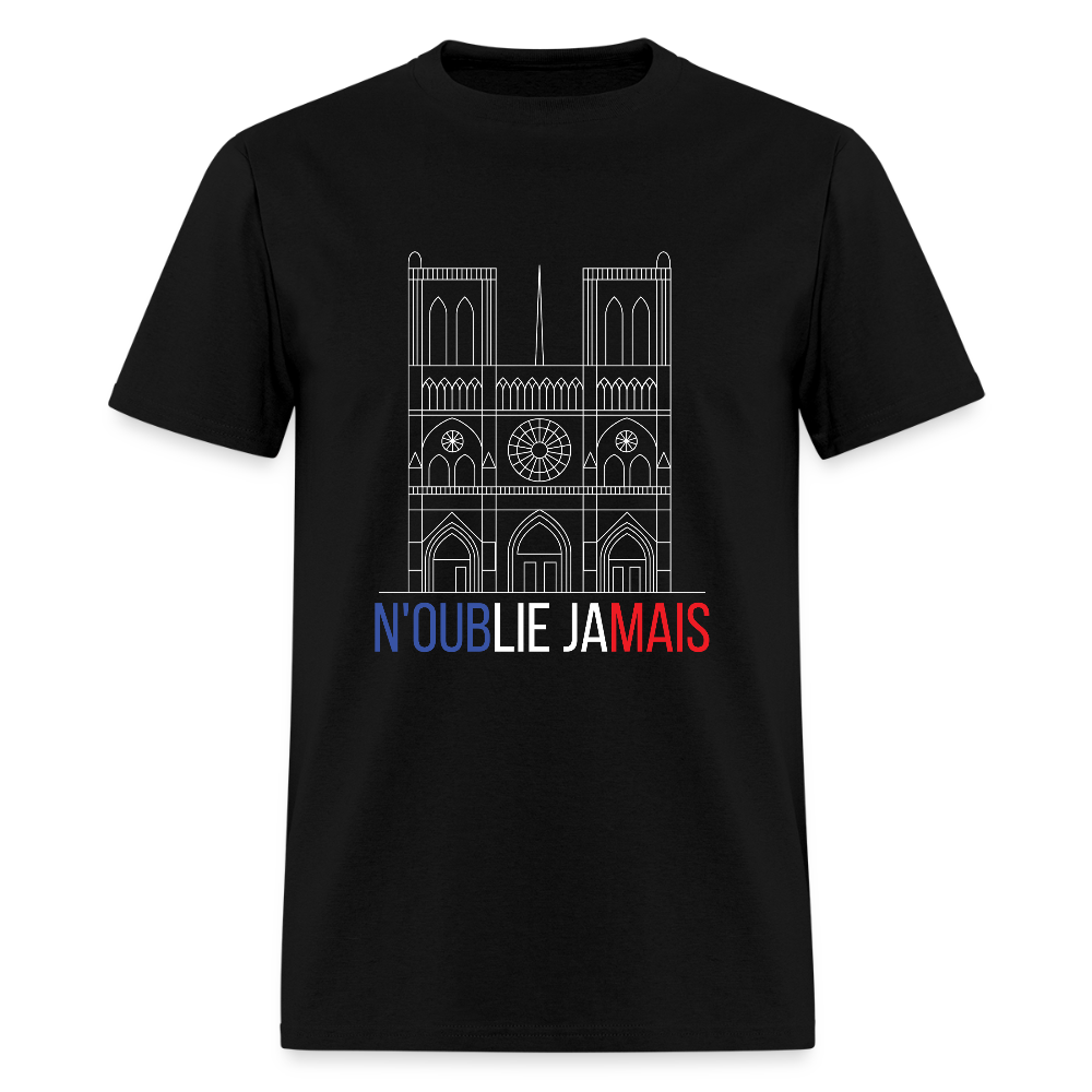 Never Forget Notre Dame Unisex Classic T-Shirt - black