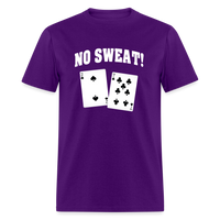 Load image into Gallery viewer, No Sweat Bad Card Playing Hand Unisex Classic T-Shirt - purple
