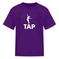Load image into Gallery viewer, Tap Dancer (White Image) Kids&#39; T-Shirt - purple
