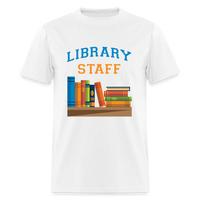 Load image into Gallery viewer, Library Staff Unisex Classic T-Shirt - white
