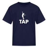 Load image into Gallery viewer, Tap Dancer (White Image) Kids&#39; T-Shirt - navy
