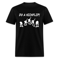 Load image into Gallery viewer, Do A Kickflip With Skateboarder Silhouette Unisex Classic T-Shirt - black
