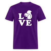 Load image into Gallery viewer, I Love Squirrels Unisex Classic T-Shirt - purple
