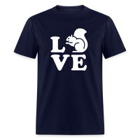 Load image into Gallery viewer, I Love Squirrels Unisex Classic T-Shirt - navy
