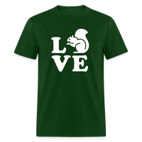 Load image into Gallery viewer, I Love Squirrels Unisex Classic T-Shirt - forest green
