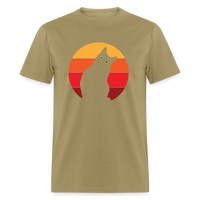 Load image into Gallery viewer, Curious Cat Unisex Classic T-Shirt - khaki
