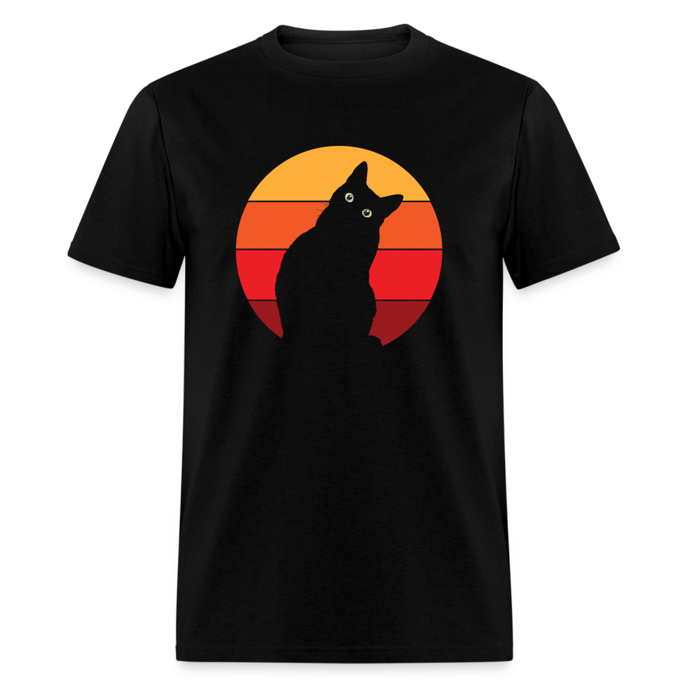 Curious Cat Unisex Classic T-Shirt - black