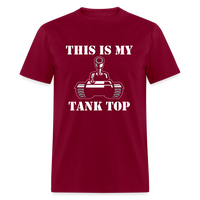 Load image into Gallery viewer, This Is My Tank Top (FRONT VIEW) Unisex Classic T-Shirt - burgundy
