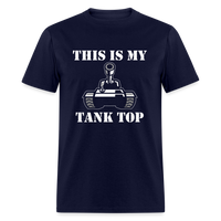 Load image into Gallery viewer, This Is My Tank Top (FRONT VIEW) Unisex Classic T-Shirt - navy

