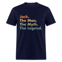 Load image into Gallery viewer, Jack The Man The Myth The Legend Unisex Classic T-Shirt - navy
