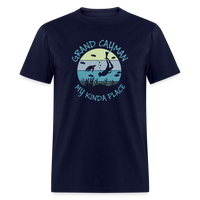 Load image into Gallery viewer, Grand Cayman My Kinda Place Unisex Classic T-Shirt - navy
