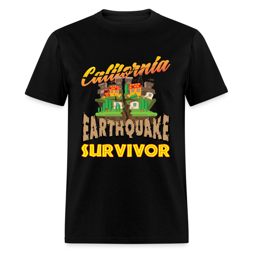 California Earthquake Survivor Unisex Classic T-Shirt - black