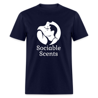 Load image into Gallery viewer, Sociable Scents Unisex Classic T-Shirt - navy
