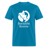 Load image into Gallery viewer, Sociable Scents Unisex Classic T-Shirt - turquoise
