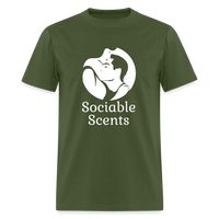 Load image into Gallery viewer, Sociable Scents Unisex Classic T-Shirt - military green
