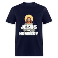 Load image into Gallery viewer, Jesus Is My Homeboy Unisex Classic T-Shirt - navy
