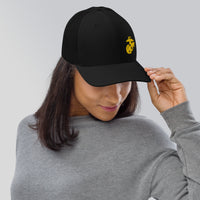 Load image into Gallery viewer, Eagle Globe &amp; Anchor - Gold Thread - Trucker Cap

