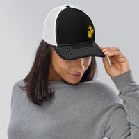 Load image into Gallery viewer, Eagle Globe &amp; Anchor - Gold Thread - Trucker Cap
