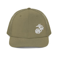 Load image into Gallery viewer, Eagle Globe &amp; Anchor - White Thread - Trucker Cap
