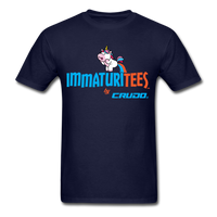 Load image into Gallery viewer, Immaturitees by Crudo Unisex Classic T-Shirt - navy
