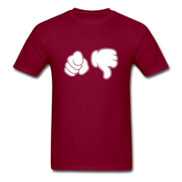 Load image into Gallery viewer, Hand Gesture Dislike Unisex Classic T-Shirt - burgundy
