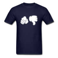 Load image into Gallery viewer, Hand Gesture Dislike Unisex Classic T-Shirt - navy

