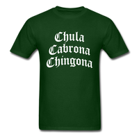 Load image into Gallery viewer, Chula Cabrona Chingona Old English Unisex Classic T-Shirt - forest green
