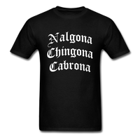 Load image into Gallery viewer, Nalgona Chingona Cabrona Old English Unisex Classic T-Shirt - black
