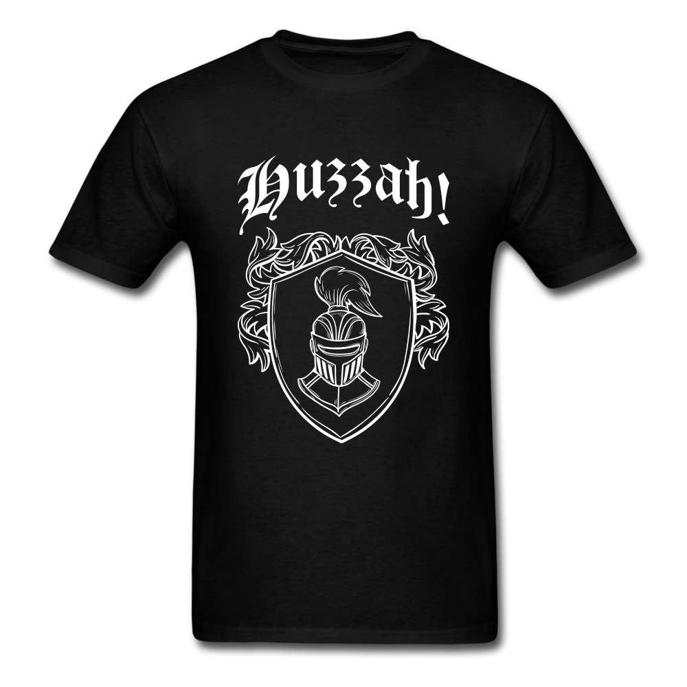 HUzzah! With Shield And Knight Unisex Classic T-Shirt - black