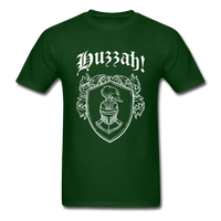 Load image into Gallery viewer, HUzzah! With Shield And Knight Unisex Classic T-Shirt - forest green
