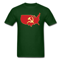Load image into Gallery viewer, USA Communist Communism Unisex Classic T-Shirt - forest green
