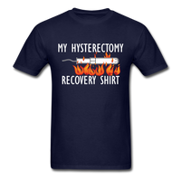 Load image into Gallery viewer, My Hysterectomy Recovery Shirt Unisex Classic T-Shirt - navy
