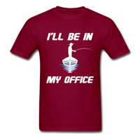 Load image into Gallery viewer, I&#39;ll Be In My Office Fishing Unisex Classic T-Shirt - burgundy
