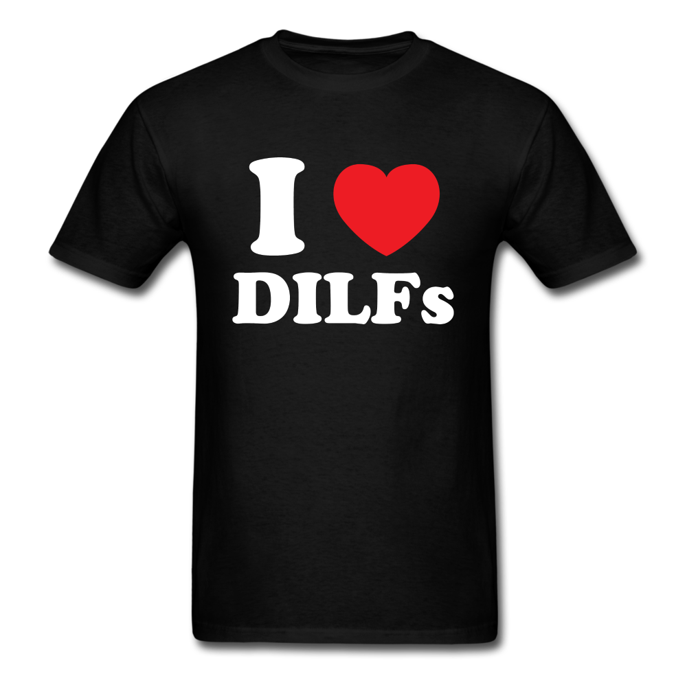 I Love Heart DILFs Unisex Classic T-Shirt - black