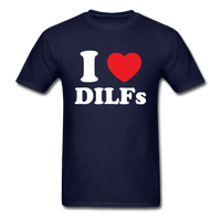 Load image into Gallery viewer, I Love Heart DILFs Unisex Classic T-Shirt - navy
