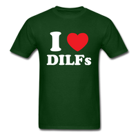 Load image into Gallery viewer, I Love Heart DILFs Unisex Classic T-Shirt - forest green
