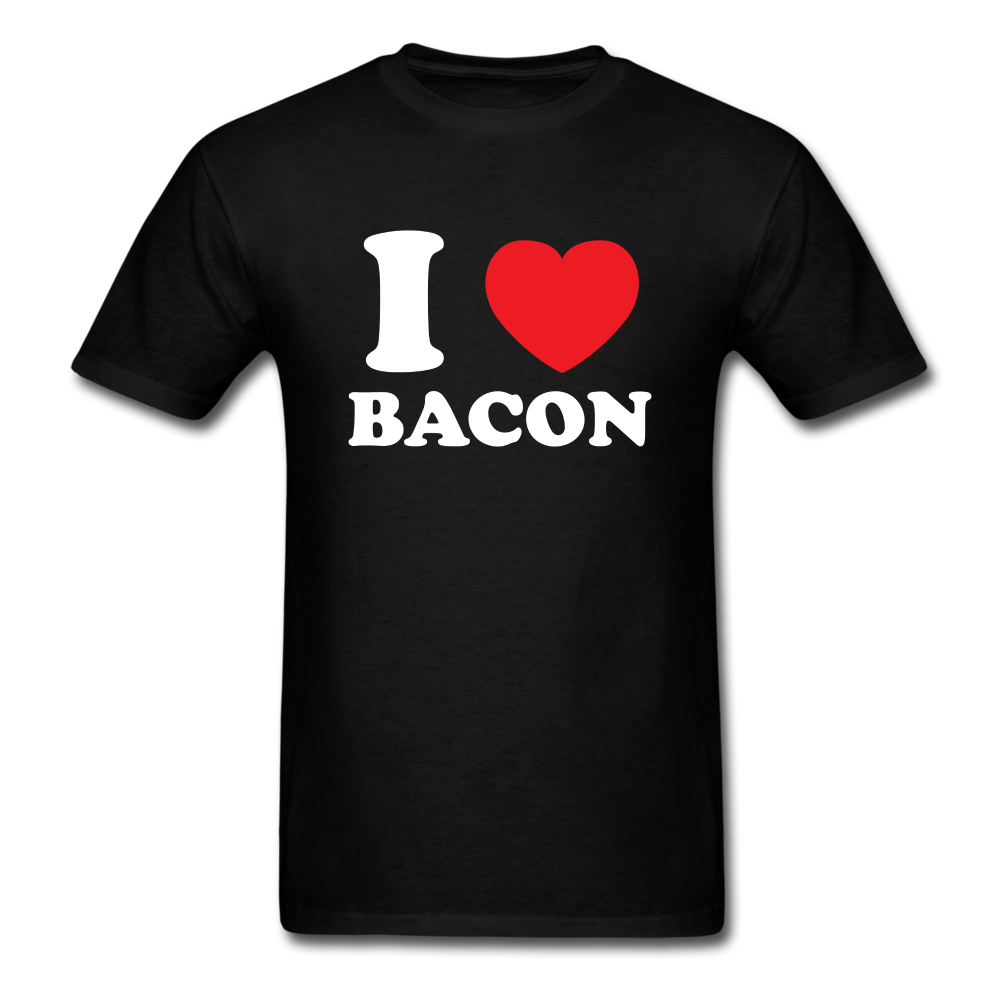 I Love Bacon Unisex Classic T-Shirt - black