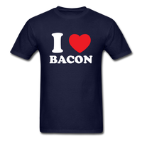 Load image into Gallery viewer, I Love Bacon Unisex Classic T-Shirt - navy
