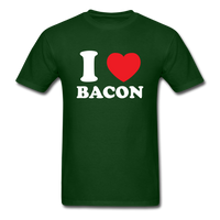 Load image into Gallery viewer, I Love Bacon Unisex Classic T-Shirt - forest green
