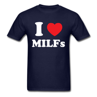 Load image into Gallery viewer, I Love Heart MILFs Unisex Classic T-Shirt - navy
