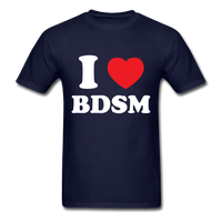 Load image into Gallery viewer, I Love Heart BDSM Unisex Classic T-Shirt - navy
