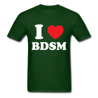 Load image into Gallery viewer, I Love Heart BDSM Unisex Classic T-Shirt - forest green
