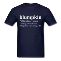 Load image into Gallery viewer, Blumpkin Definition Unisex Classic T-Shirt - navy
