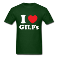 Load image into Gallery viewer, I Love Heart GILFs Unisex Classic T-Shirt - forest green
