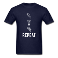 Load image into Gallery viewer, Salt Tequila Lime Repeat Unisex Classic T-Shirt - navy
