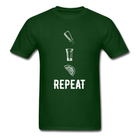 Load image into Gallery viewer, Salt Tequila Lime Repeat Unisex Classic T-Shirt - forest green
